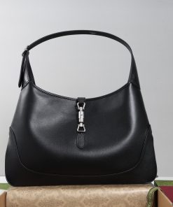 Jackie 1961 Large Crossbody Bag Black Leather 29 × 39.9 × 4.8 cm