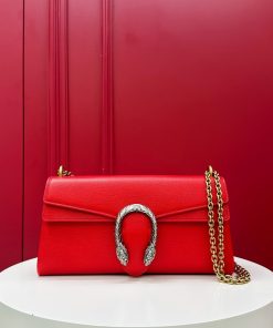 Dionysus Medium Shoulder Bag Red 14 × 27.9 × 7.1 cm