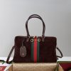 Gucci Replica Designer Bags 1:1 Borsetto Large Boston Bag Dark Brown 22.6 × 38.6 × 13 cm