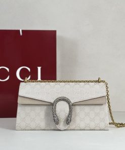Dionysus Medium Shoulder Bag Ivory 14 × 27.9 × 7.1 cm