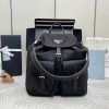 Prada Replica Designer Bags 1:1 Medium leather backpack Black 31.0x28.0x14.0 CM