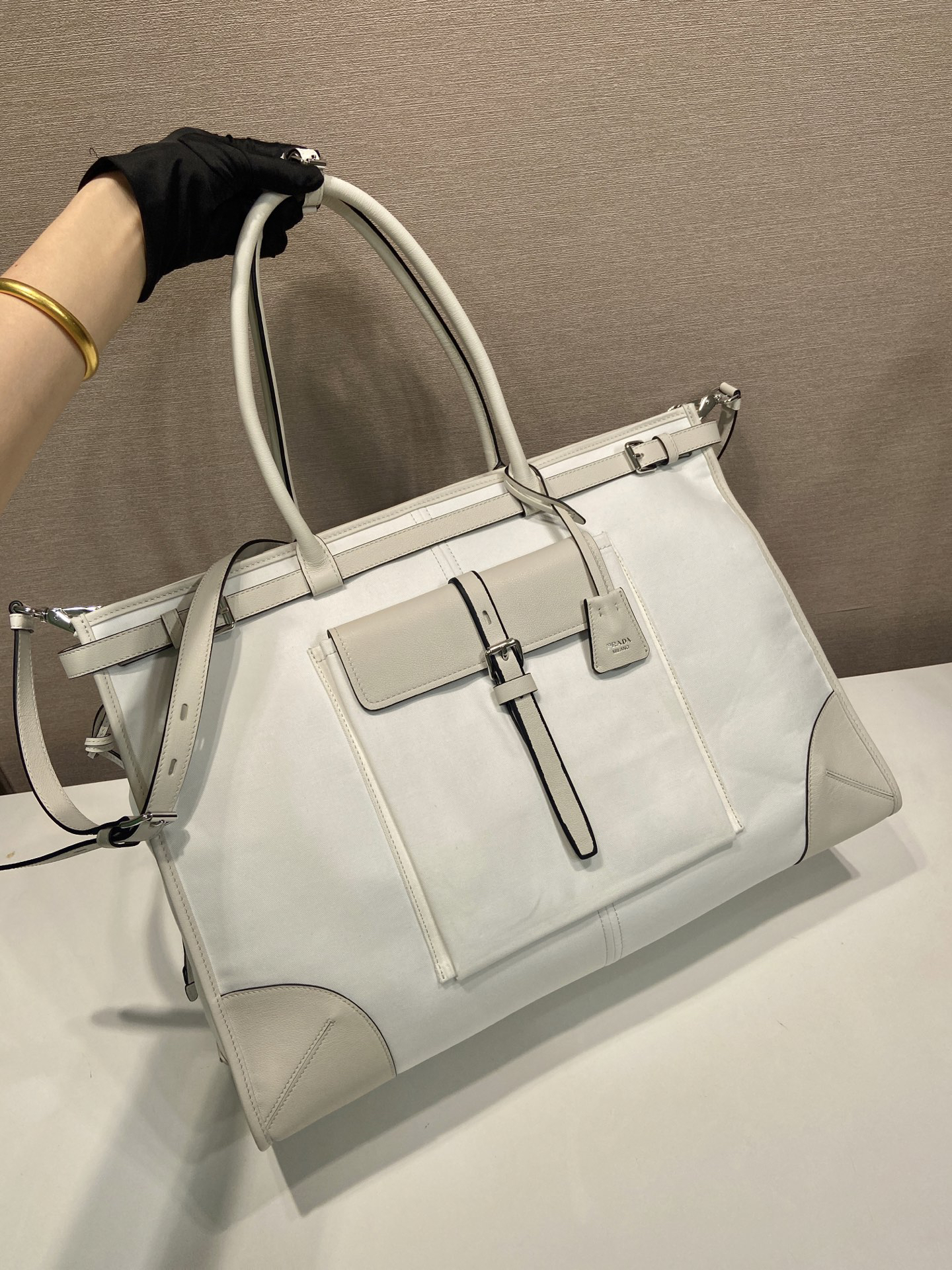 Bonnie Denim and Leather Tote Bag - Image 3