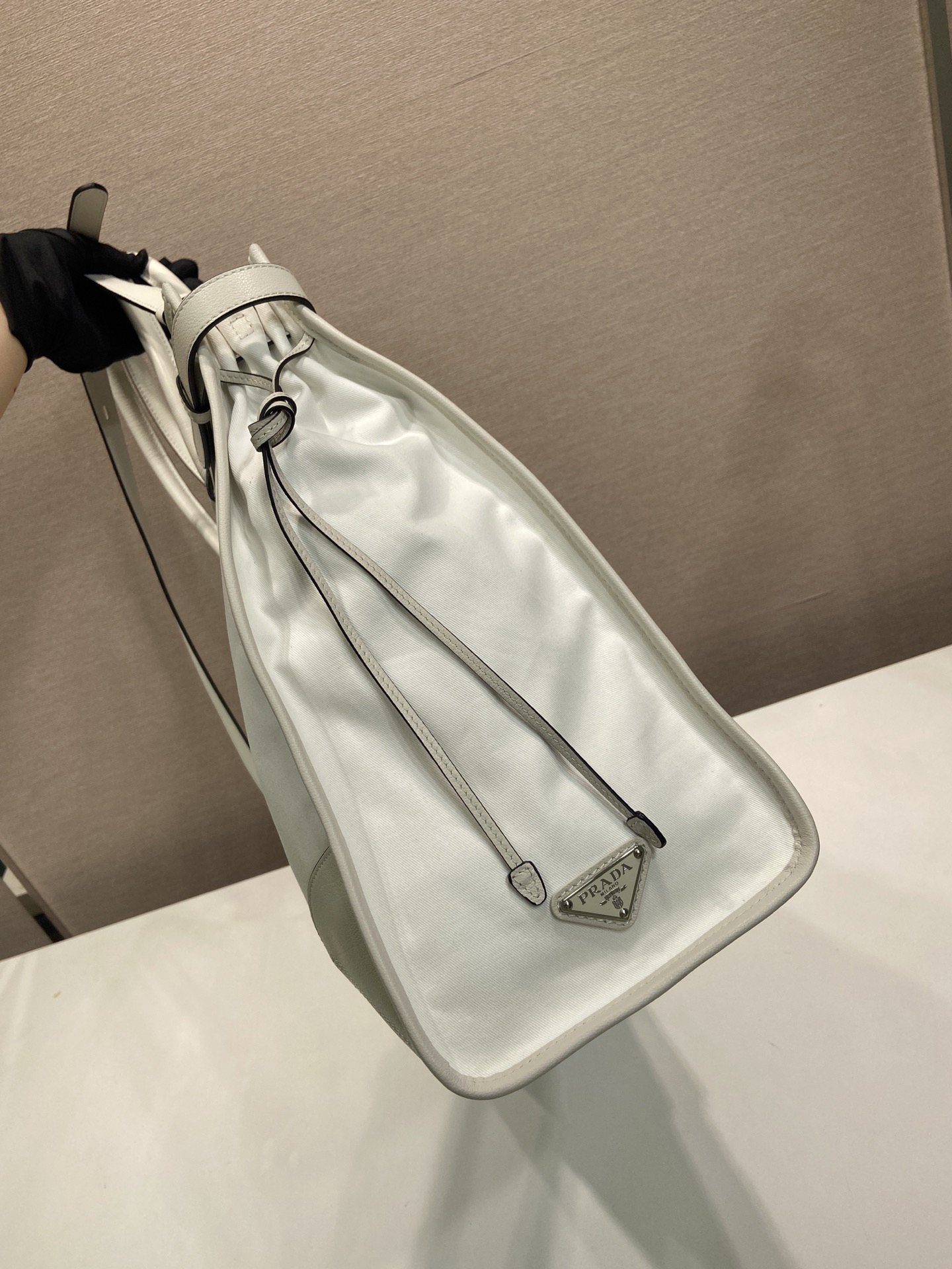 Bonnie Denim and Leather Tote Bag - Image 6