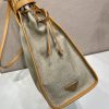 Bonnie Linen and Leather Tote Bag