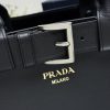 Buckle Large Leather Handbag with Belt