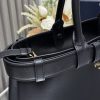 Buckle Large Leather Handbag with Belt