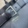 Buckle Leather Bag with Belt