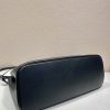Buckle Leather Handbag with Double Belt