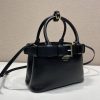 Buckle Small Leather Bag with Belt