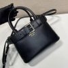 Buckle Small Leather Bag with Belt