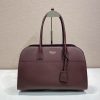 Prada Replica Designer Bags 1:1 Large leather tote bag Briarwood 24.5x38.0x18.0 CM