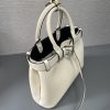 Buckle Small Leather Handbag with Belt