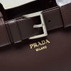Buckle Small Leather Handbag with Belt