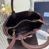 Buckle Small Leather Handbag with Belt