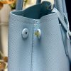 Double Small Saffiano Leather Bag