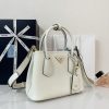 Double Small Saffiano Leather Bag