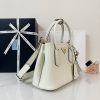 Double Small Saffiano Leather Bag