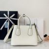 Double Small Saffiano Leather Bag