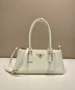 Galleria medium leather bag White 14.0x30.0x10.5 CM