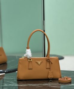 Galleria medium leather bag Caramel 14.0x30.0x10.5 CM