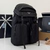 Re-Nylon and Saffiano Leather Backpack