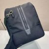 Re-Nylon and Saffiano Leather Duffle Bag