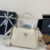 Prada Replica Designer Bags 1:1 Small leather bag White 21.0x23.0x10.0 CM