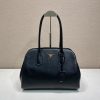 Prada Replica Designer Bags 1:1 Large leather tote bag Black 27.0x38.0x16.0 CM