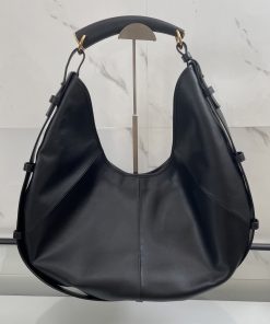 Saint Laurent Replica Designer Bags 1:1 Mombasa Large Pony Hair Leather Black 24-48 × 31-44 × 3 cm