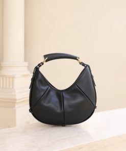 Saint Laurent Replica Designer Bags 1:1 Mombasa Small Leather Black 20-27 × 15.5-22.5 × 2.5 cm