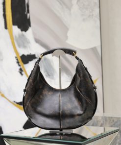 Saint Laurent Replica Designer Bags 1:1 Mombasa Medium Vintage Leather Dark Oak 24-40 × 24-33 × 3 cm