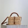 Saint Laurent Replica Designer Bags 1:1 Gaby Vanity Bag Osier Natural and Brick 18 × 11 × 6.5 cm